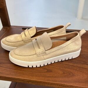 Gold Women's Loafers